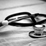 Stethoscope on a desk